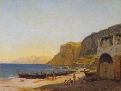 Vue de Marina Grande, Capri - Christen Schjellerup Købke